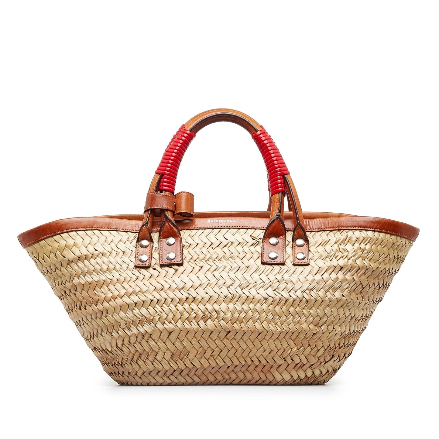 Luxury Balenciaga Small Straw Bistrot Panier (SHG-u0lUVG)