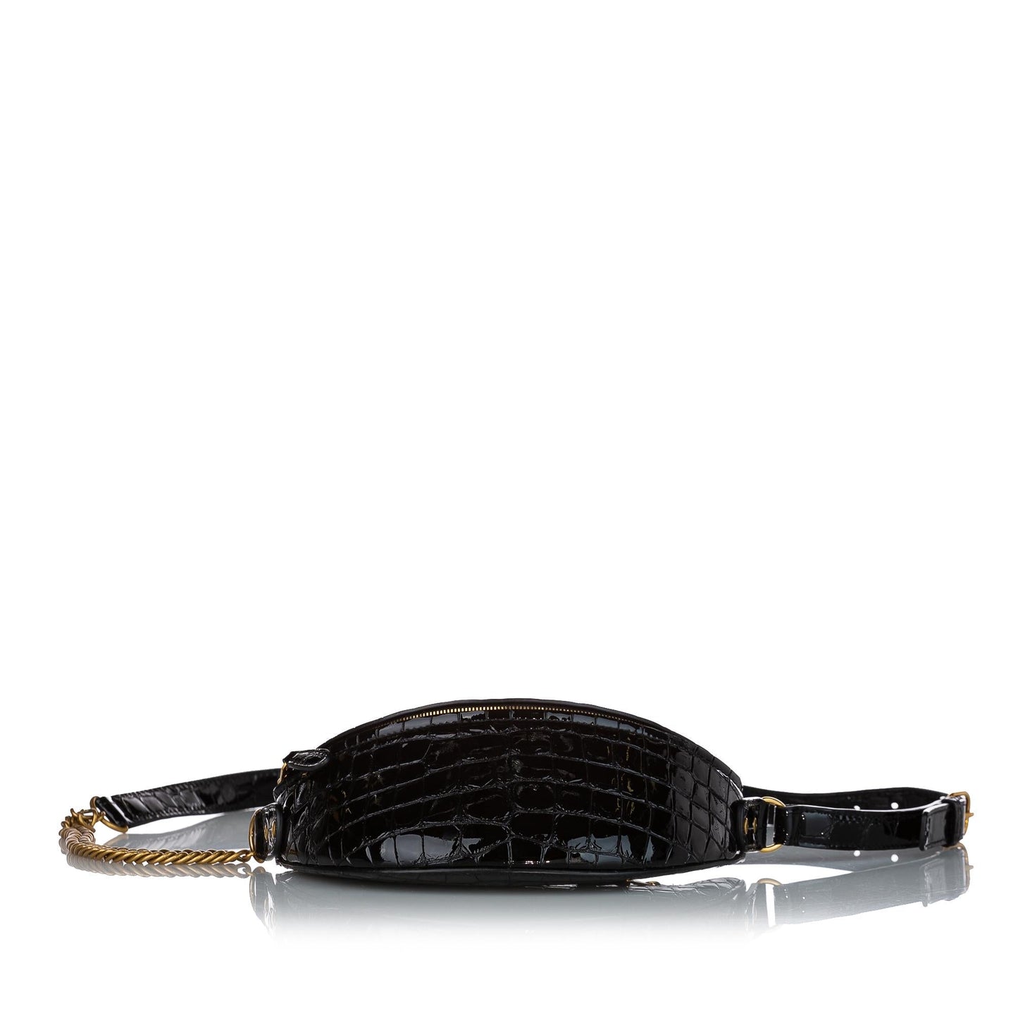 Luxury Balenciaga Souvenir Embossed Patent Leather Belt Bag (SHG-27024)