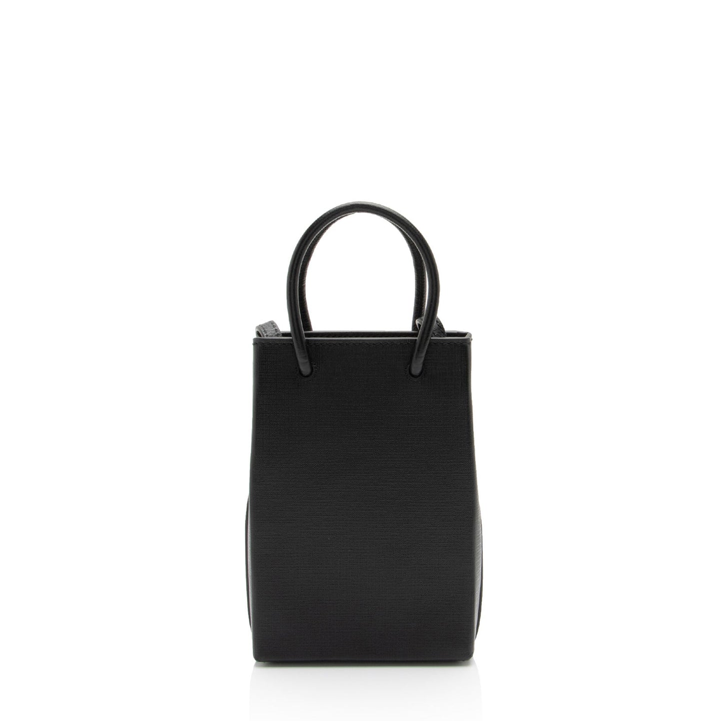 Luxury Balenciaga Textured Calfskin Phone Holder Crossbody (SHF-vPnMbh)