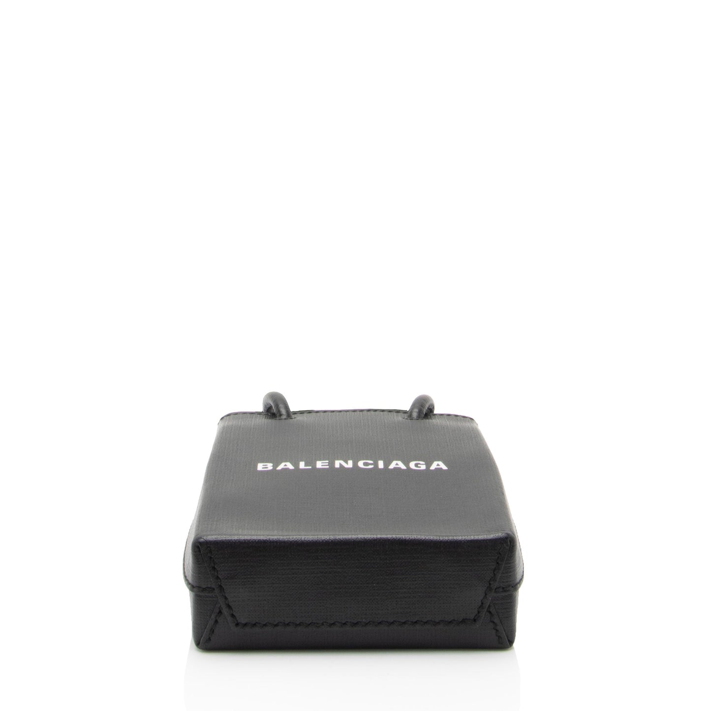 Luxury Balenciaga Textured Calfskin Phone Holder Crossbody (SHF-vPnMbh)