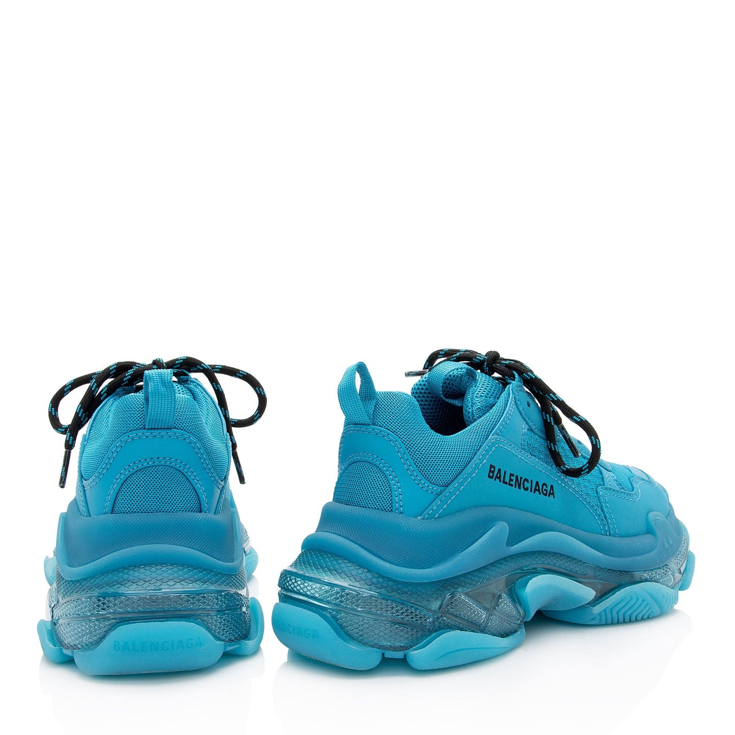 Luxury Balenciaga Triple S Clear Sole Sneakers - Size 7 / 37 (SHF-CPwO7U)