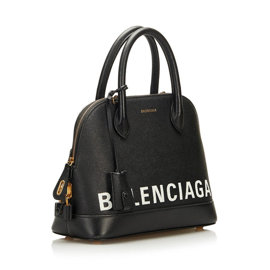 Luxury Balenciaga Ville Leather Satchel (SHG-36560)