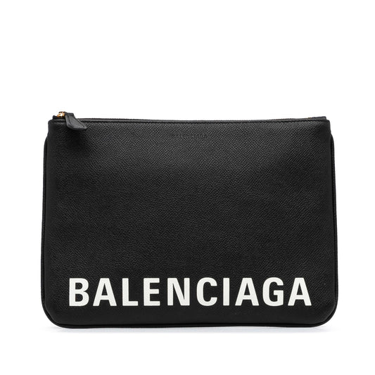Luxury Balenciaga Ville Logo Pouch (SHG-Vkehqe)
