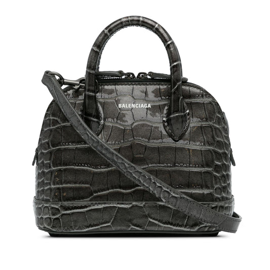Luxury Balenciaga XS Embossed Ville Satchel (SHG-2HcrjE)