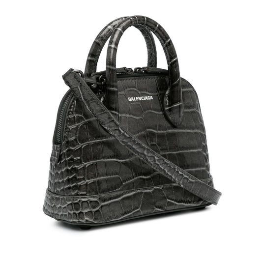 Luxury Balenciaga XS Embossed Ville Satchel (SHG-2HcrjE)
