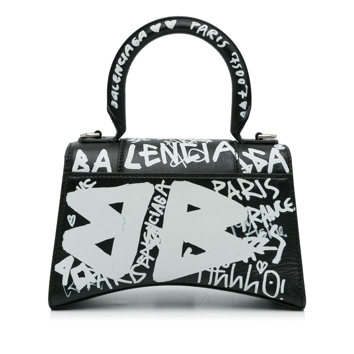 Luxury Balenciaga XS Hourglass Graffiti Satchel (SHG-heztyI)