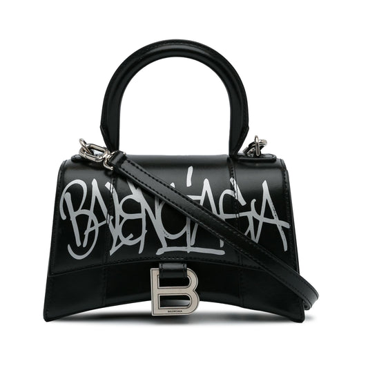 Luxury Balenciaga XS Hourglass Graffiti Top Handle Bag (SHG-Z3JD8X)