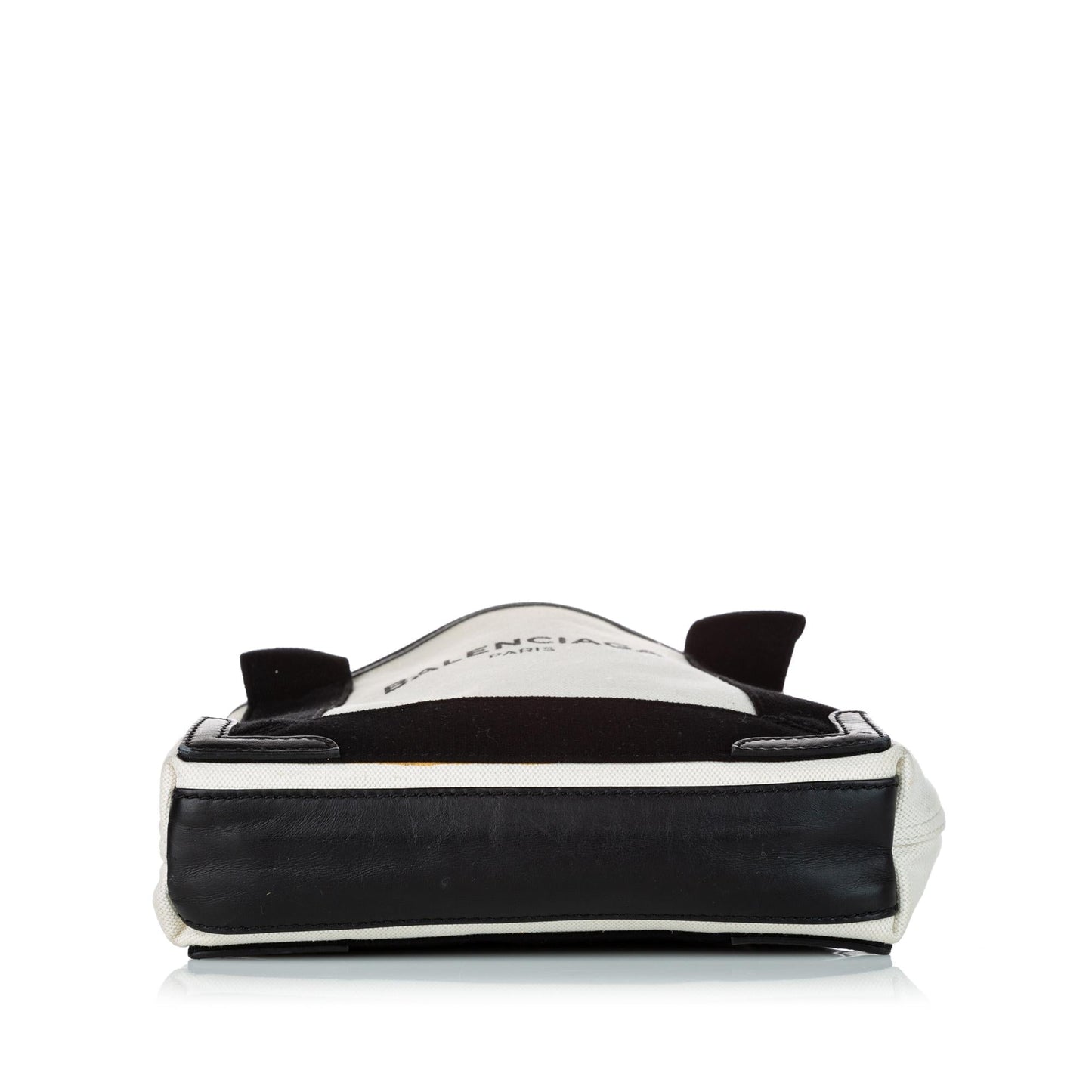 Luxury Balenciaga XS Navy Cabas Canvas Satchel (SHG-30718)