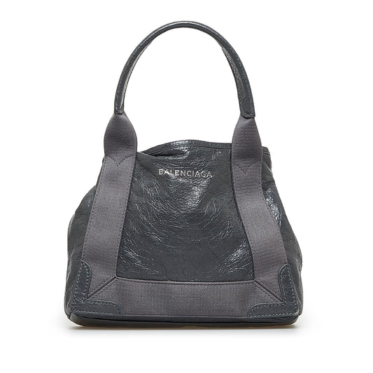 Luxury Balenciaga XS Navy Cabas (SHG-lF12lK)