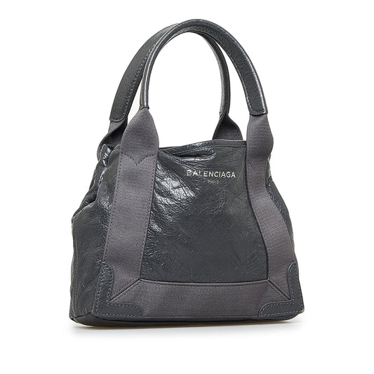 Luxury Balenciaga XS Navy Cabas (SHG-lF12lK)