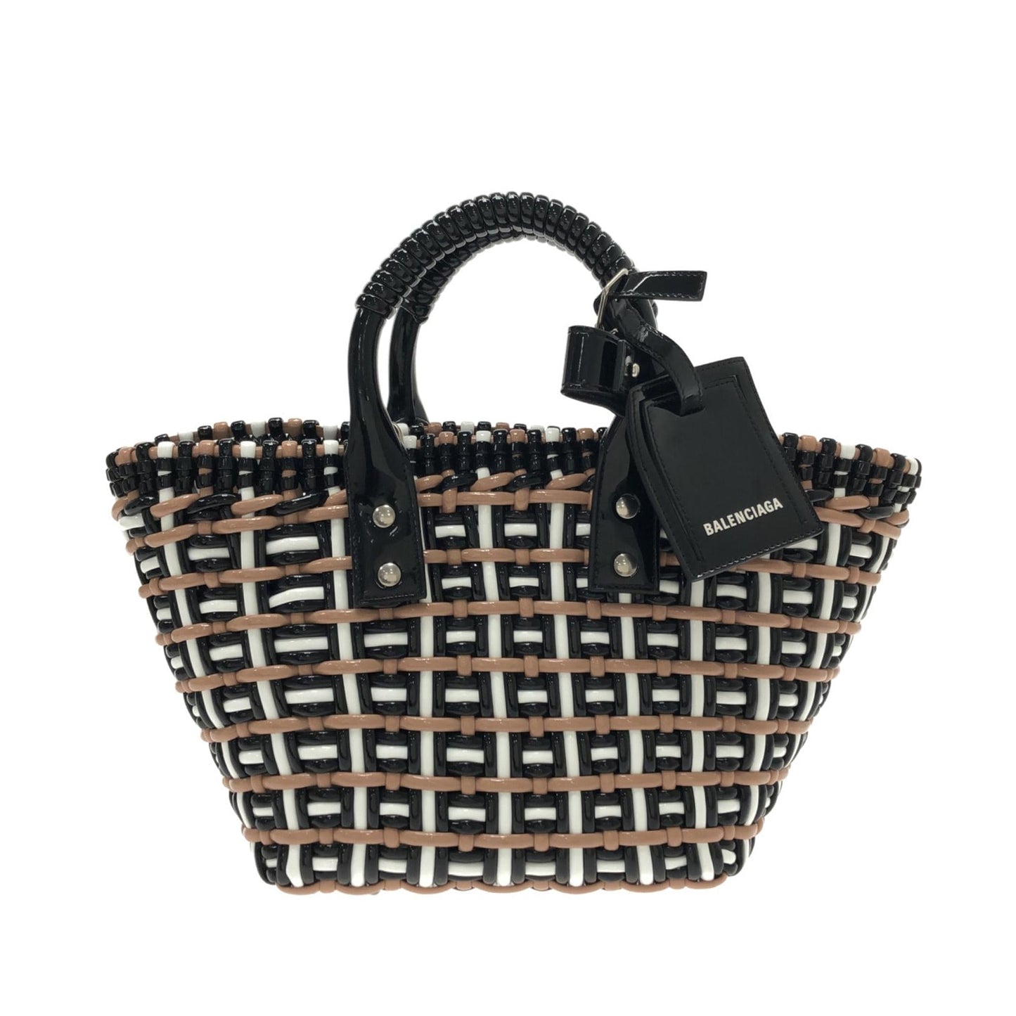 Luxury Balenciaga XS Woven Bistrot Panier Tote (SHG-RfSv64)