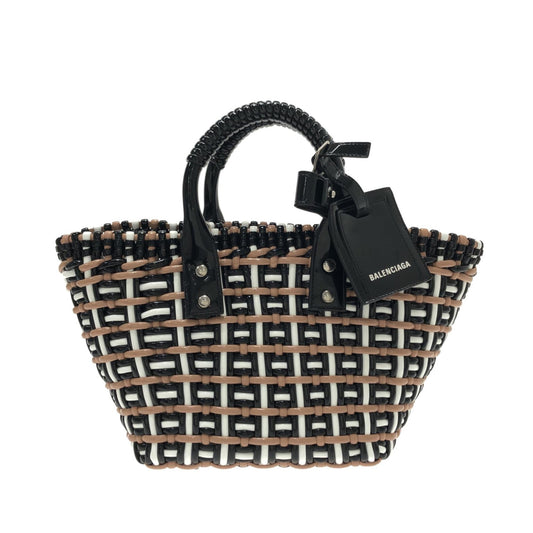 Luxury Balenciaga XS Woven Bistrot Panier Tote (SHG-RfSv64)
