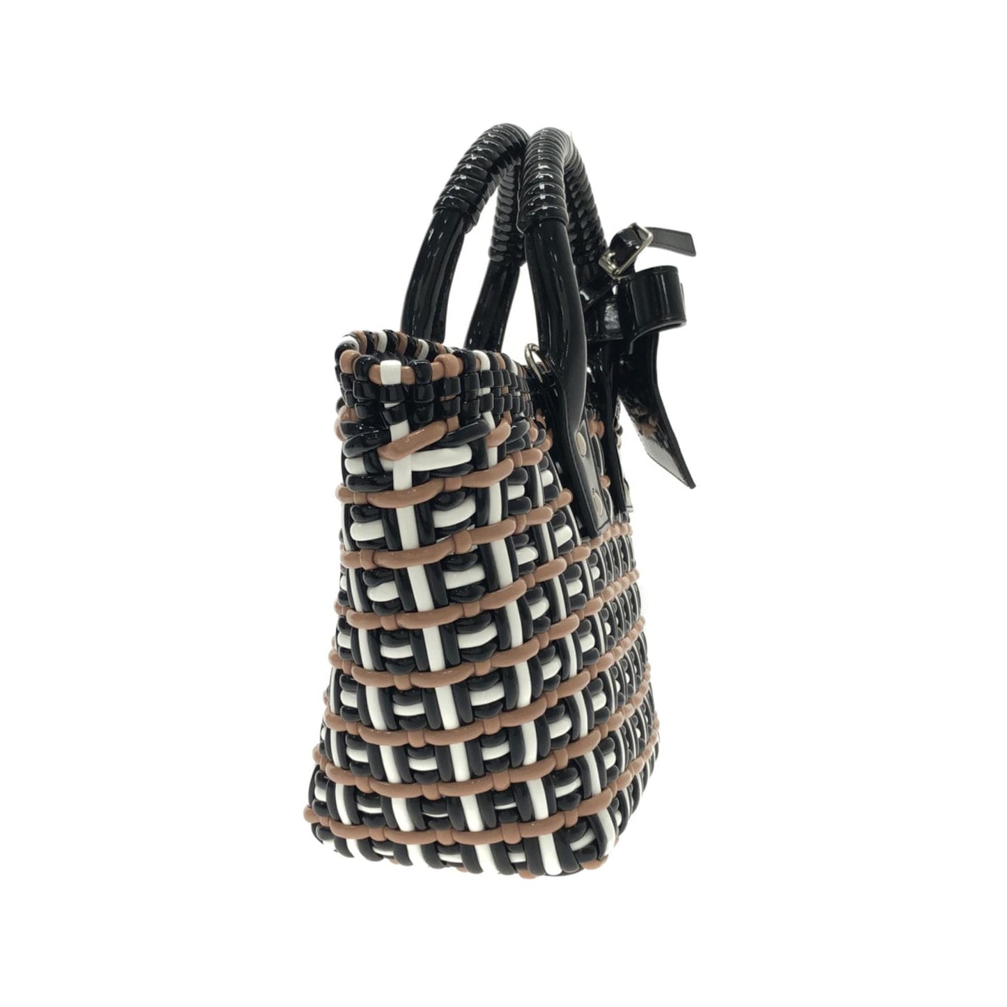 Luxury Balenciaga XS Woven Bistrot Panier Tote (SHG-RfSv64)