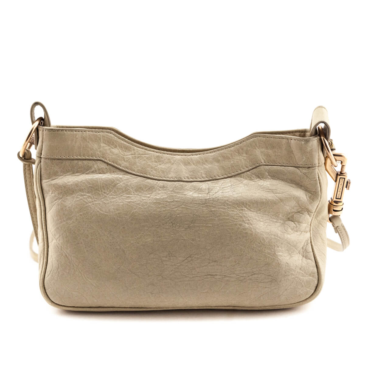 Luxury Balenciaga Dune Agneau Giant 12 Rose Gold Hip Crossbody Bag
