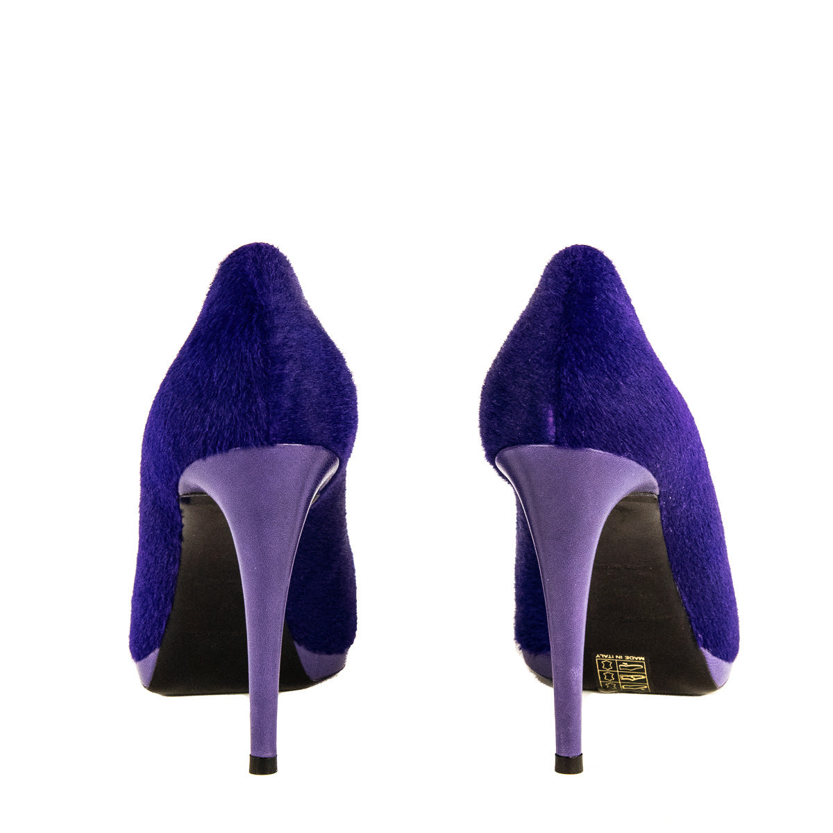 Luxury Balenciaga Violet Pony Hair Pumps Size US 10 | EU 40