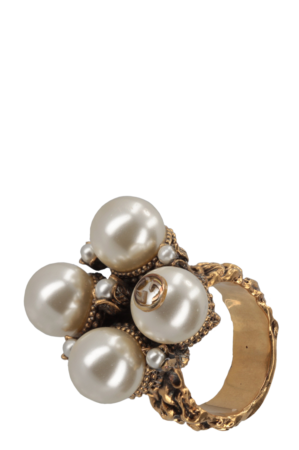 Luxury Gucci Trending 2025 Pearl Ring Gold