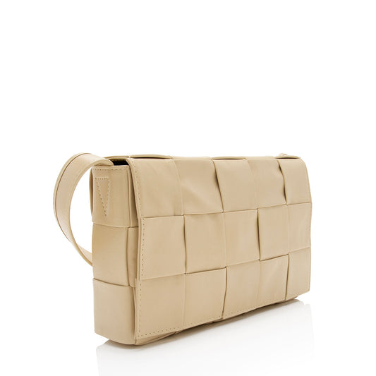 Luxury Bottega Veneta Calfskin Cassette Crossbody Bag (SHF-Di1rKQ)