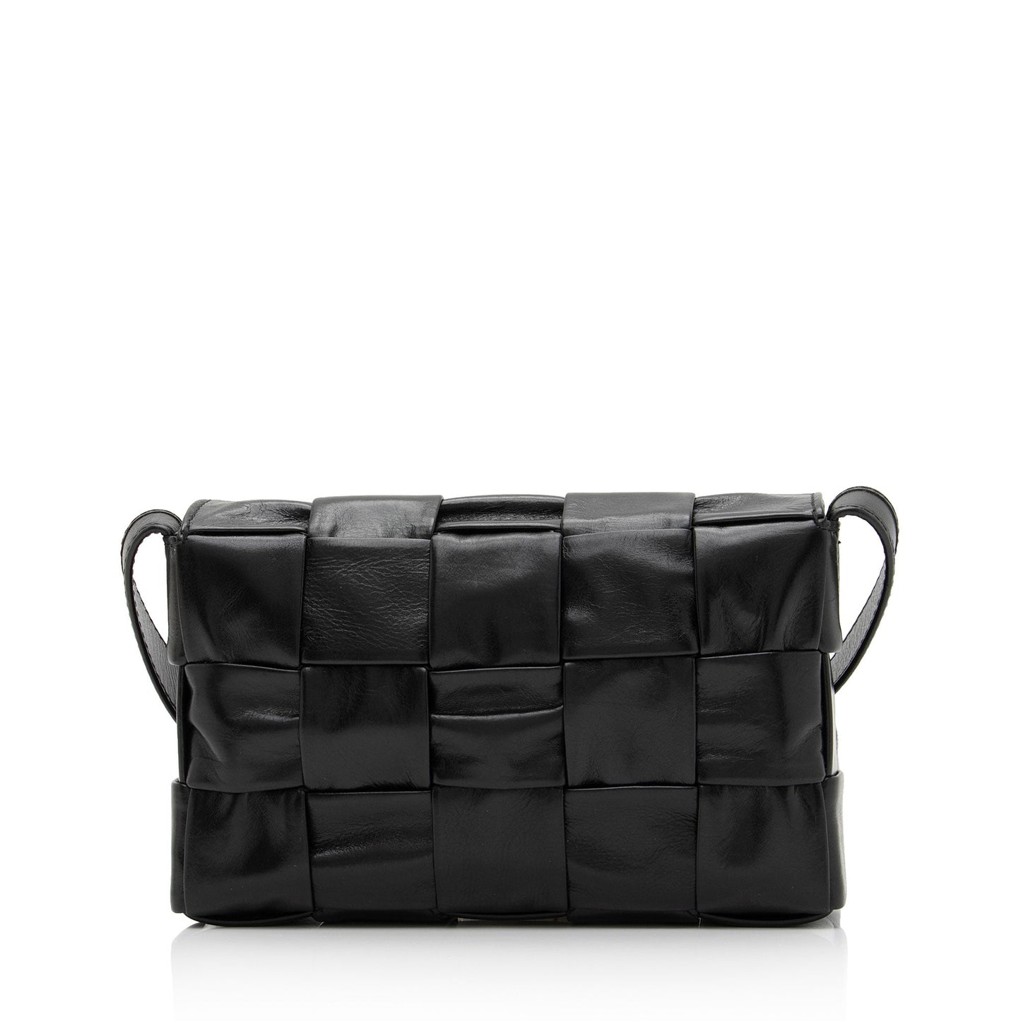 Luxury Bottega Veneta Distressed Calfskin Cassette Small Crossbody Bag (SHF-Mj13CL)