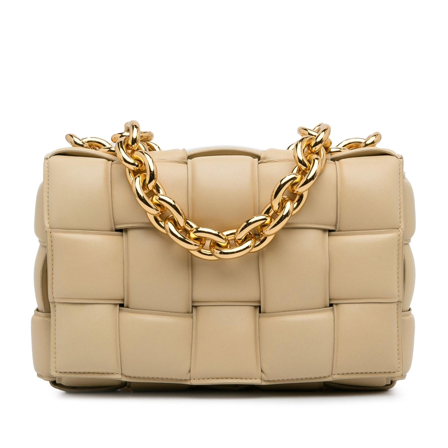 Luxury Bottega Veneta Intrecciato Lambskin Padded Chain Cassette (SHG-hg8jMi)
