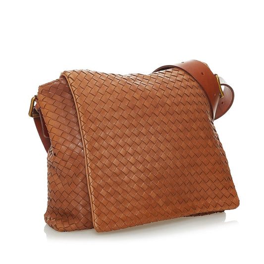 Luxury Bottega Veneta Intrecciato Leather Crossbody Bag (SHG-28321)