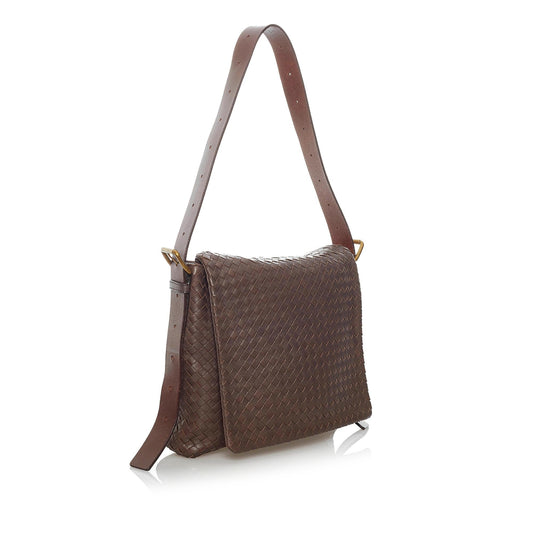 Luxury Bottega Veneta Intrecciato Leather Crossbody Bag (SHG-30568)