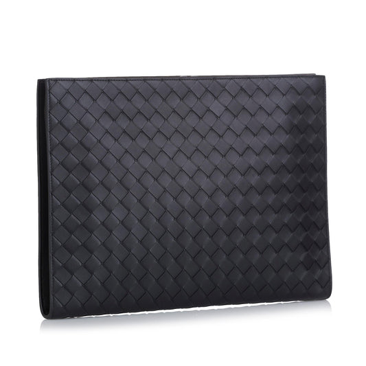 Luxury Bottega Veneta Intrecciato Leather Document Case (SHG-35974)