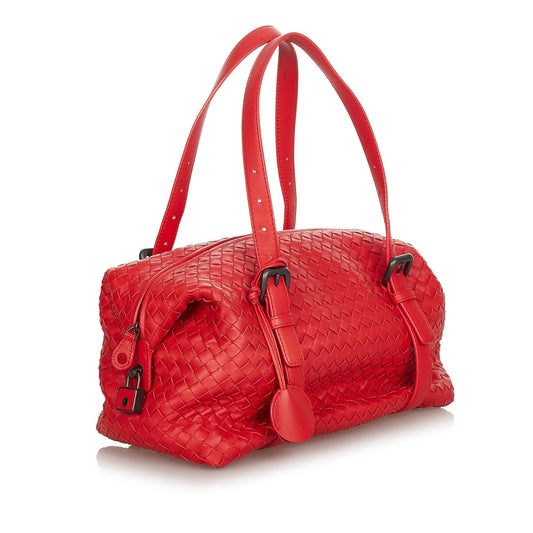 Luxury Bottega Veneta Intrecciato Leather Shoulder Bag (SHG-24536)