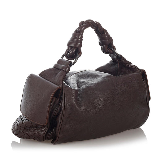 Luxury Bottega Veneta Intrecciato Leather Shoulder Bag (SHG-26813)