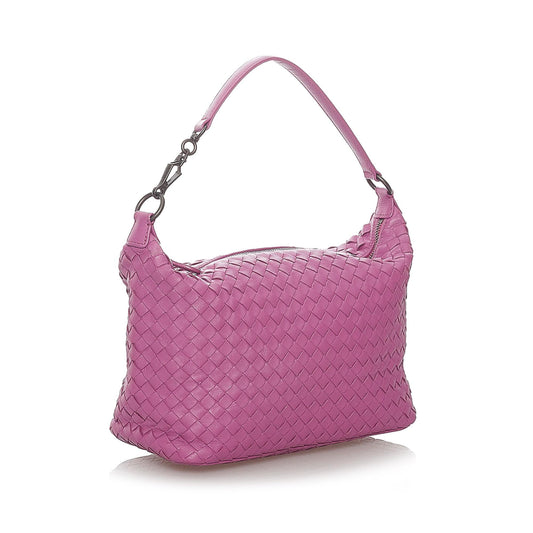 Luxury Bottega Veneta Intrecciato Leather Shoulder Bag (SHG-27905)