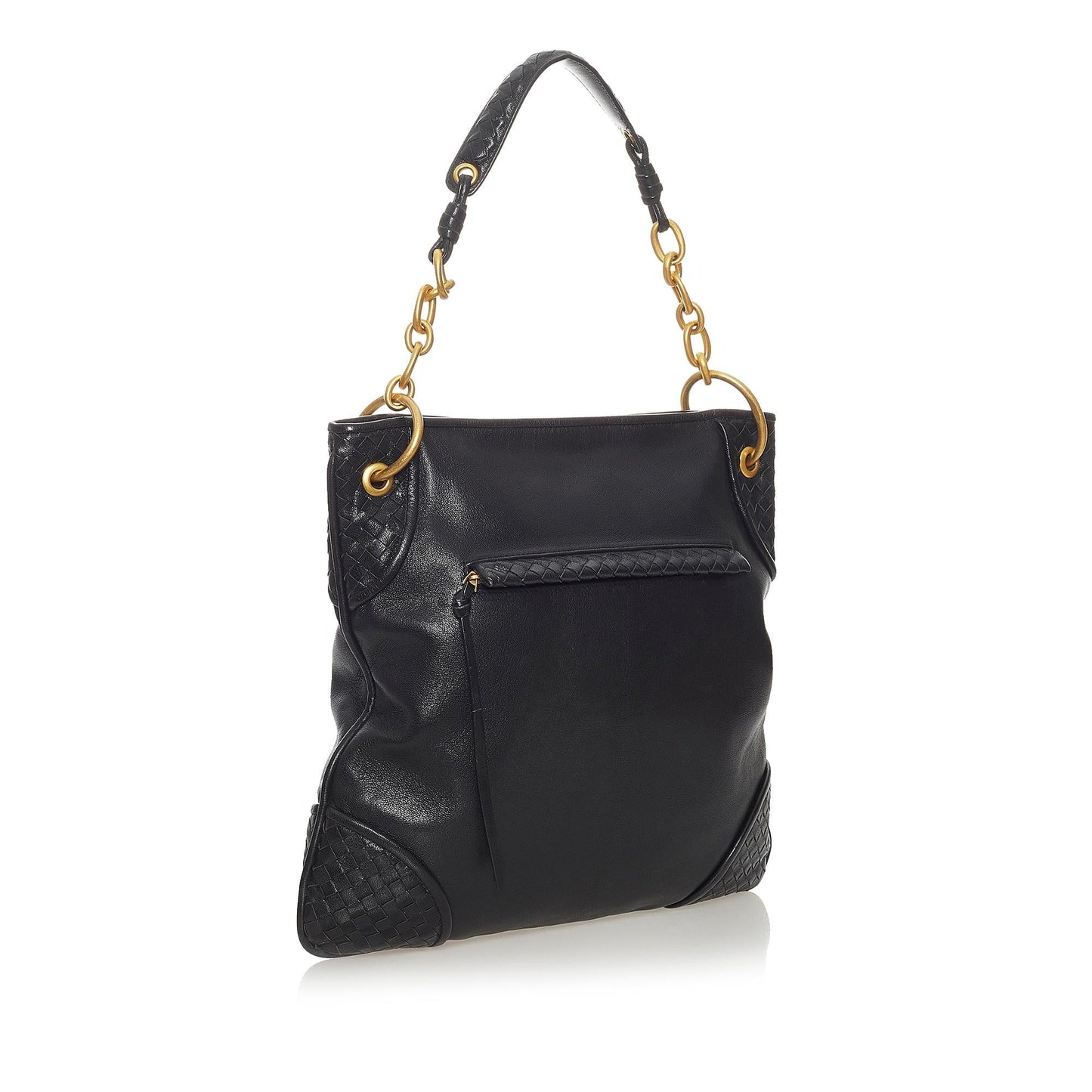 Luxury Bottega Veneta Intrecciato Leather Shoulder Bag (SHG-28132)