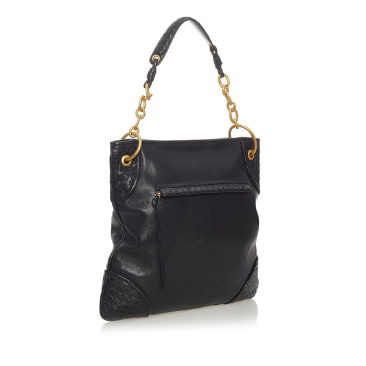 Luxury Bottega Veneta Intrecciato Leather Shoulder Bag (SHG-28132)