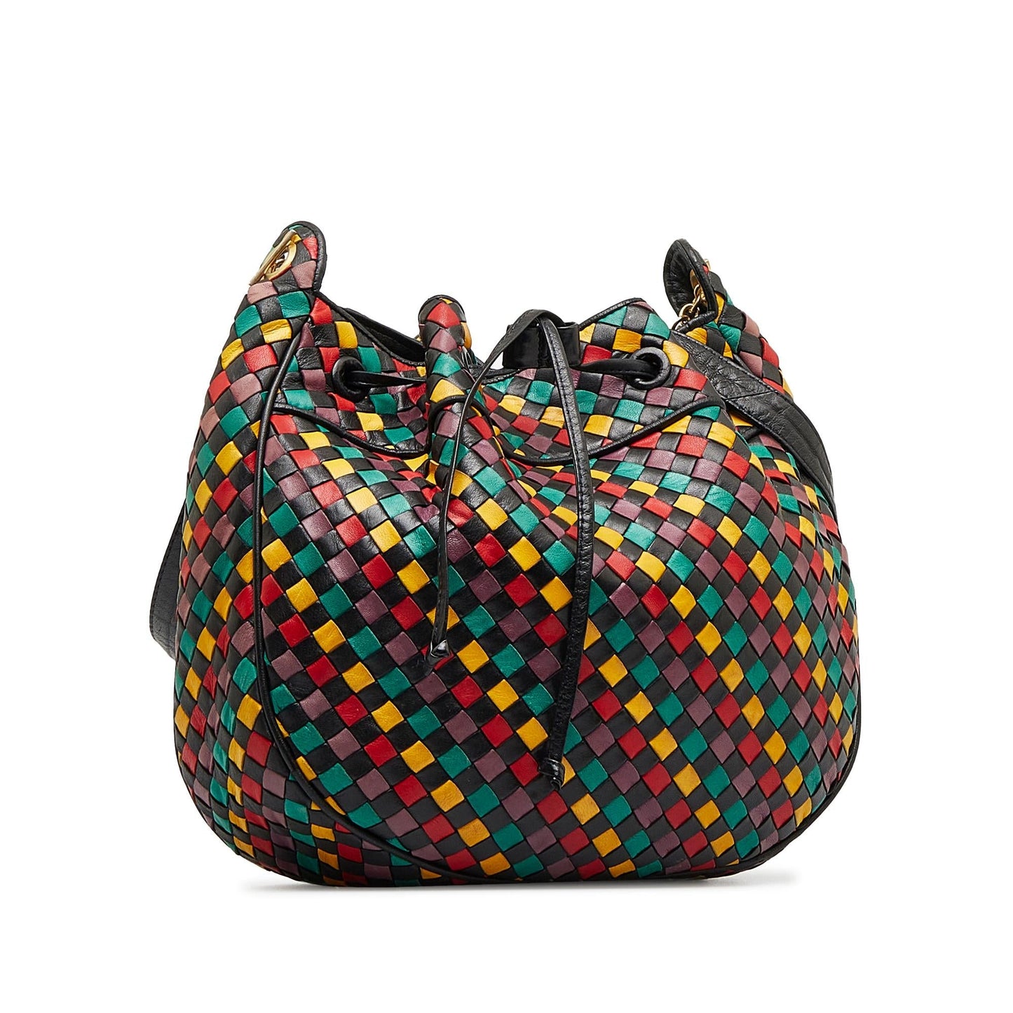 Luxury Bottega Veneta Intrecciato Multicolor Bucket (SHG-3YshaE)