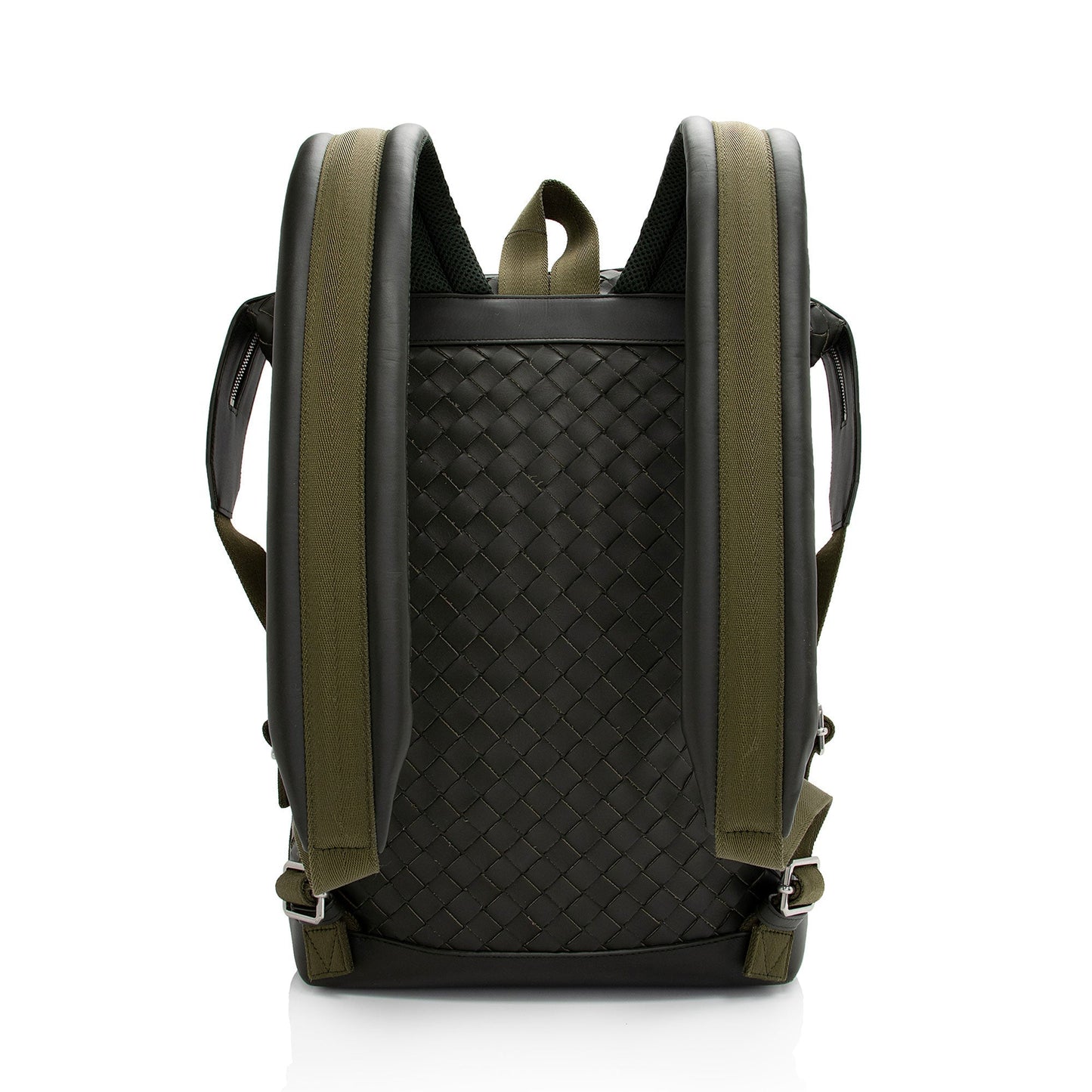 Luxury Bottega Veneta Intrecciato Nappa Front Pocket Backpack (SHF-oDyWm2)