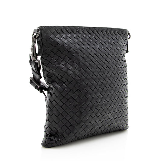 Luxury Bottega Veneta Intrecciato Nappa Large Messenger Bag (SHF-18867)