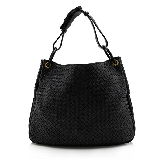 Luxury Bottega Veneta Intrecciato Nappa Sloane Hobo  - FINAL SALE (SHF-17071)