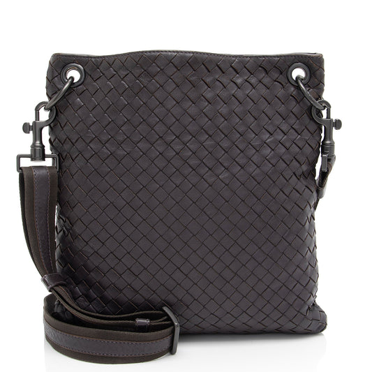 Luxury Bottega Veneta Intrecciato Nappa VN Messenger (SHF-hB4xyD)