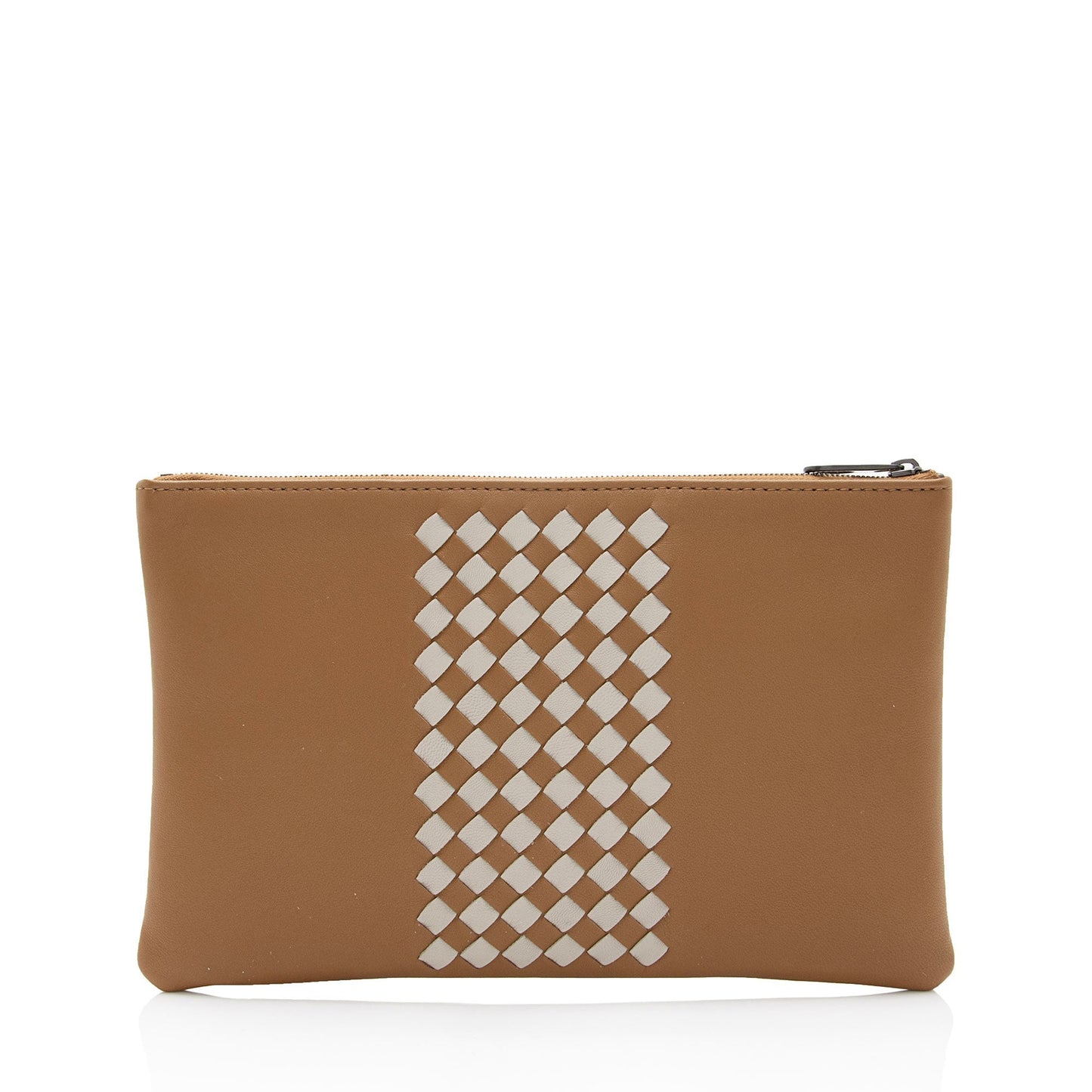 Luxury Bottega Veneta Intrecciato Nappa Zip Pouch (SHF-wyJGCB)