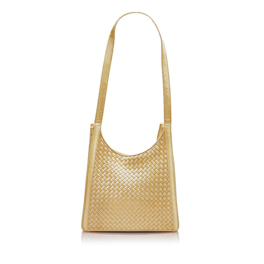 Luxury Bottega Veneta Intrecciato Satin Shoulder Bag (SHG-36709)