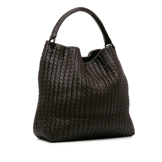 Luxury Bottega Veneta Large Intrecciato Nappa Natte Hobo (SHG-E8RHmj)