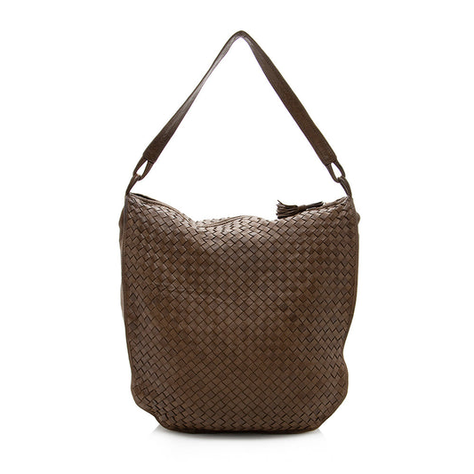 Luxury Bottega Veneta Vintage Intrecciato Nappa Crossbody Bag - FINAL SALE (SHF-17600)
