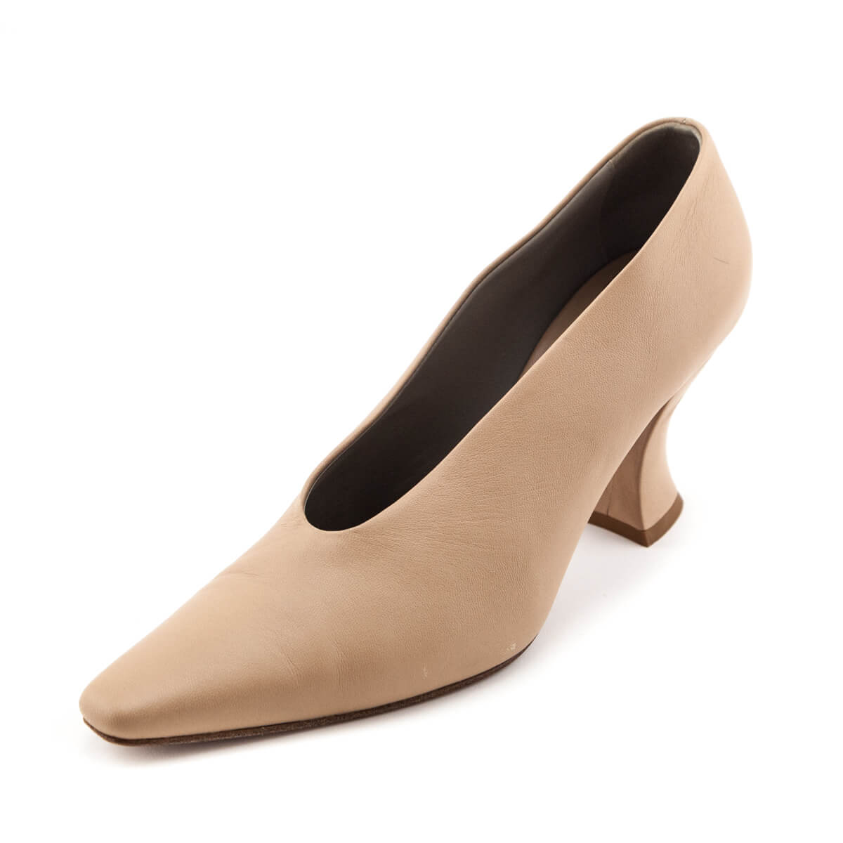 Luxury Bottega Veneta Beige Almond Pumps Size US 10  | EU 40