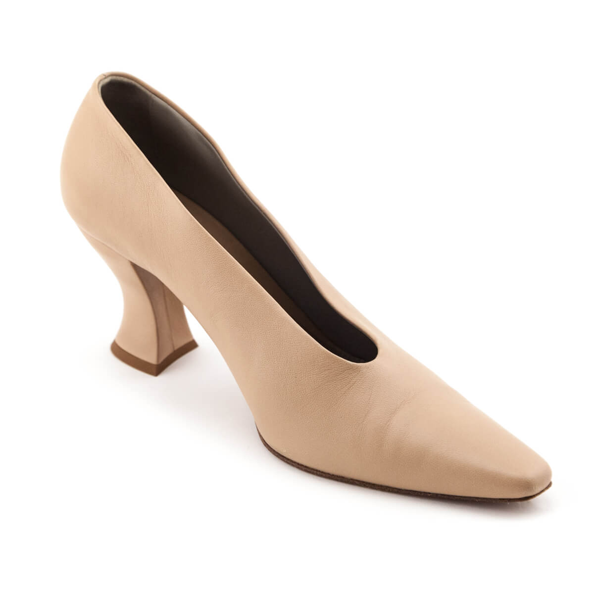 Luxury Bottega Veneta Beige Almond Pumps Size US 10  | EU 40