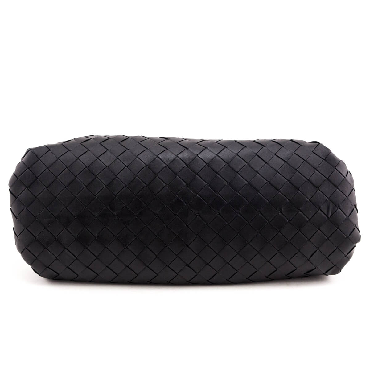 Luxury Bottega Veneta Black Lambskin Intrecciato Classic The Pouch Clutch