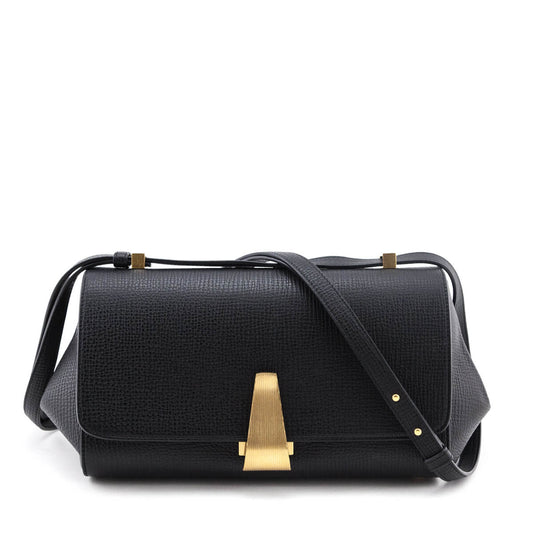 Luxury Bottega Veneta Black Textured Calfskin BV Angle Bag
