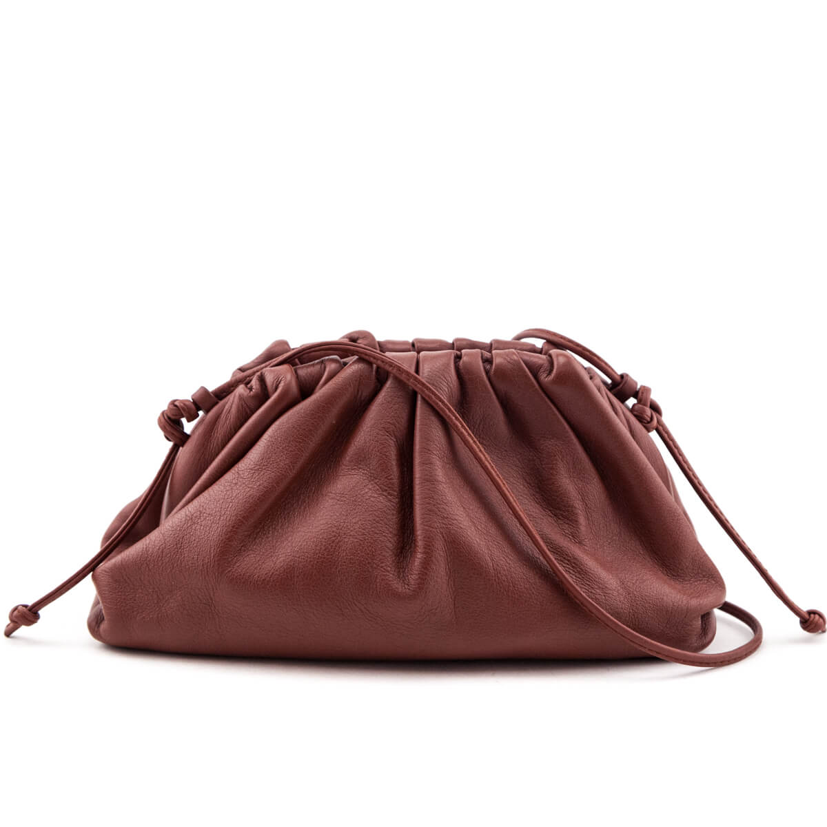 Luxury Bottega Veneta Brick Butter Calfskin The Mini Pouch Bag