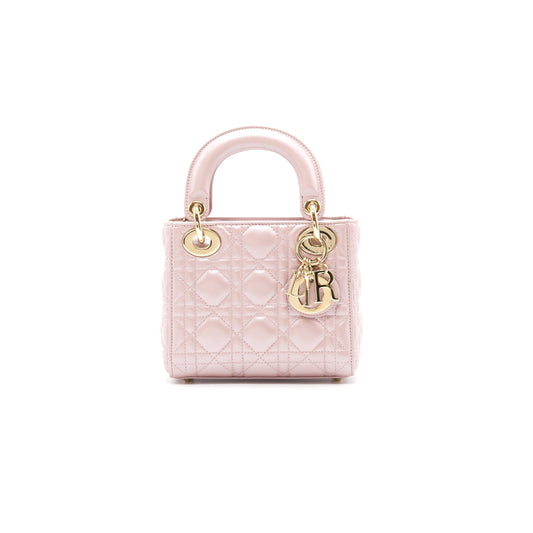 Luxury Dior Mini Lady Lotus GHW with Scarf