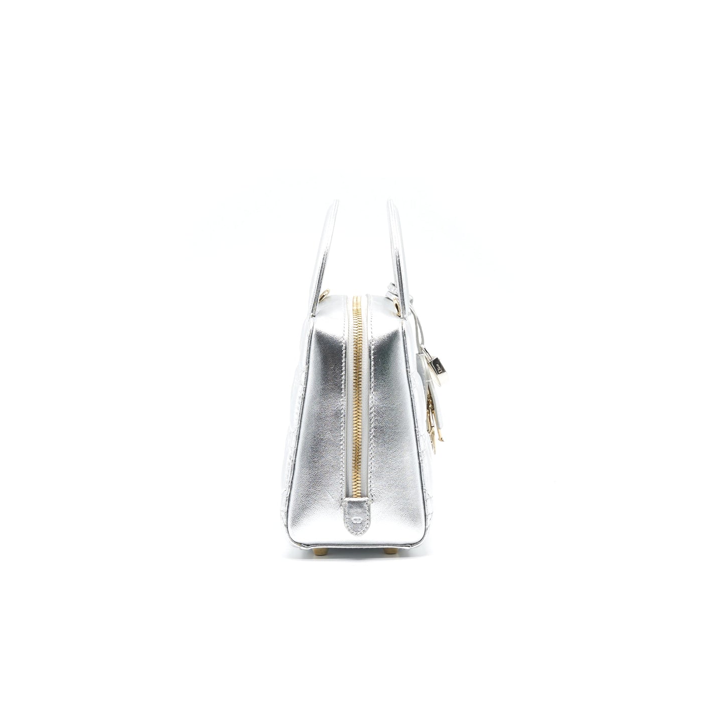 Dior Small Lily Tote Silver Lambskin GHW