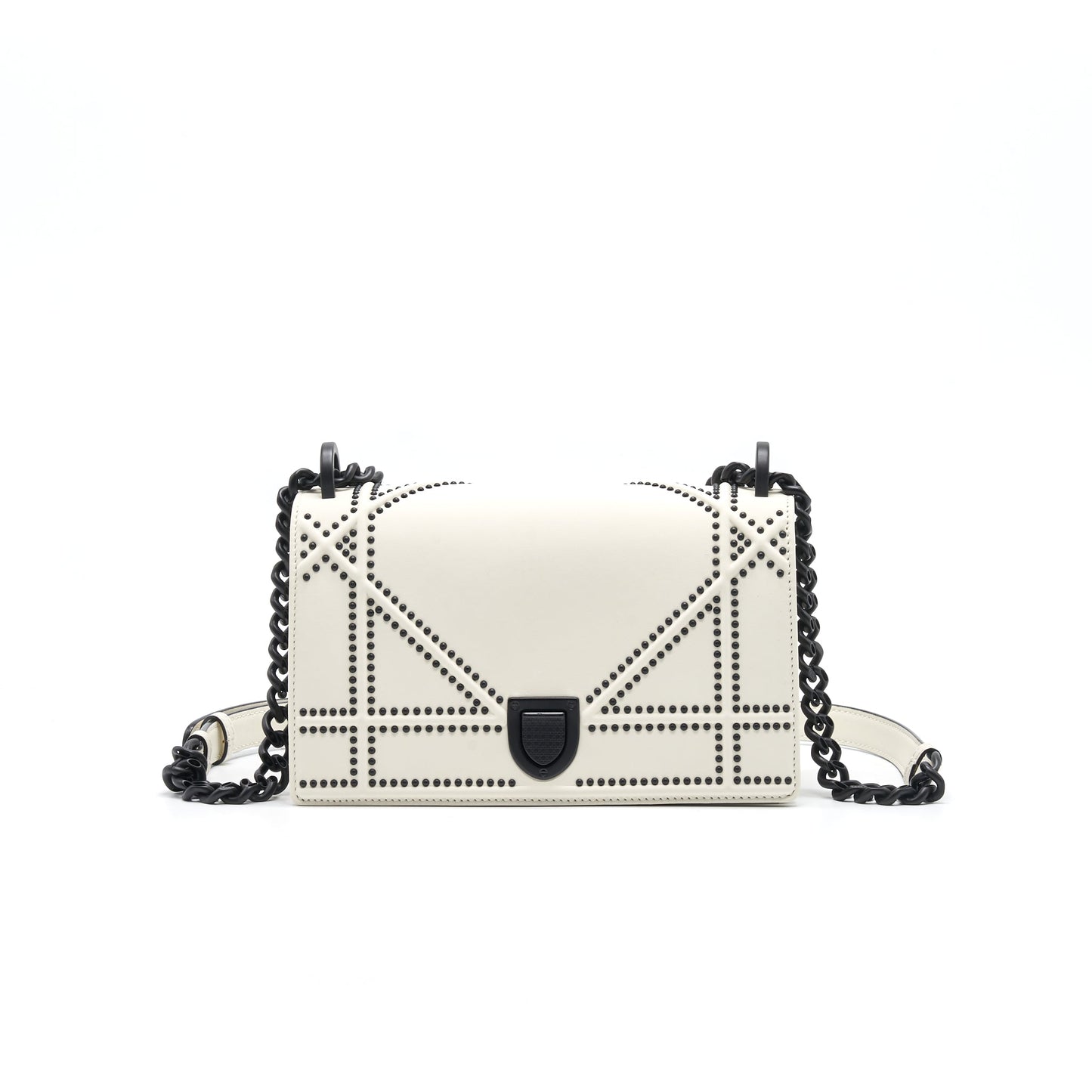 Luxury Dior Small Luxury Diorama Bag Ultra Black White