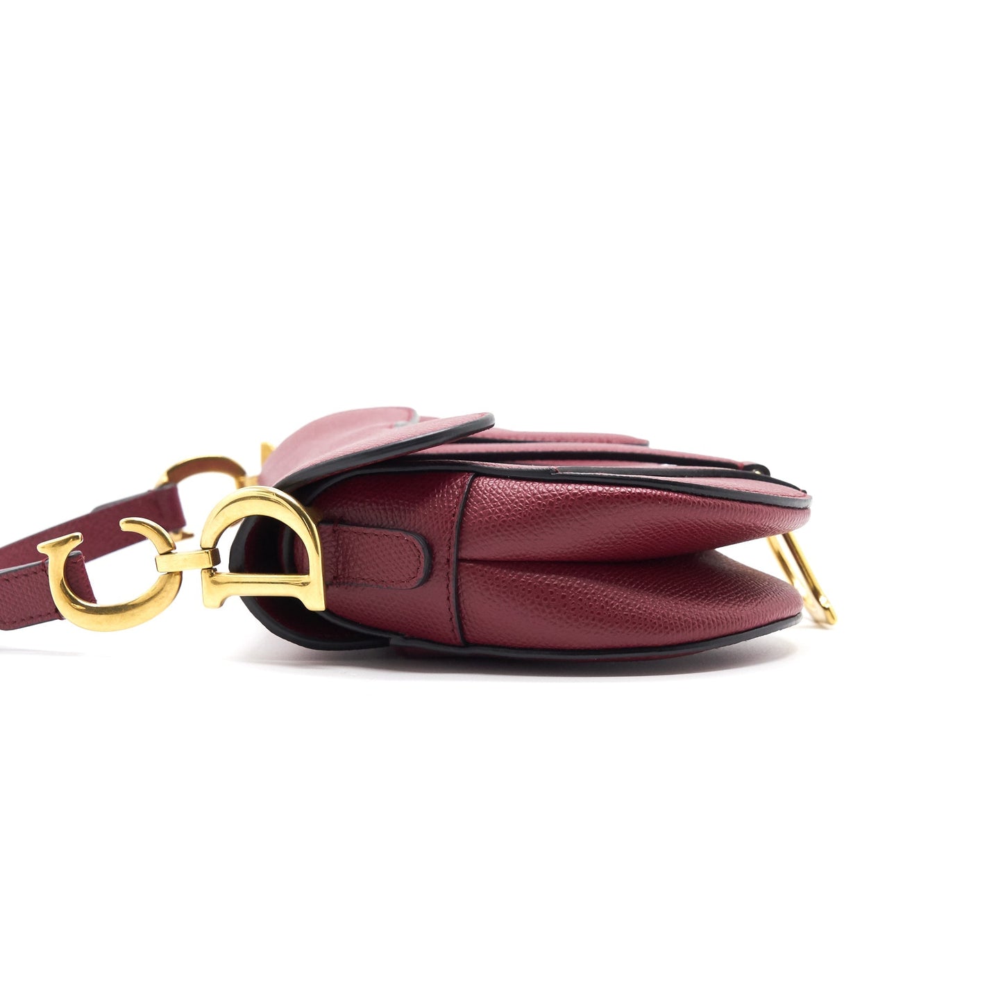 Luxury Dior Mini Saddle Red GHW