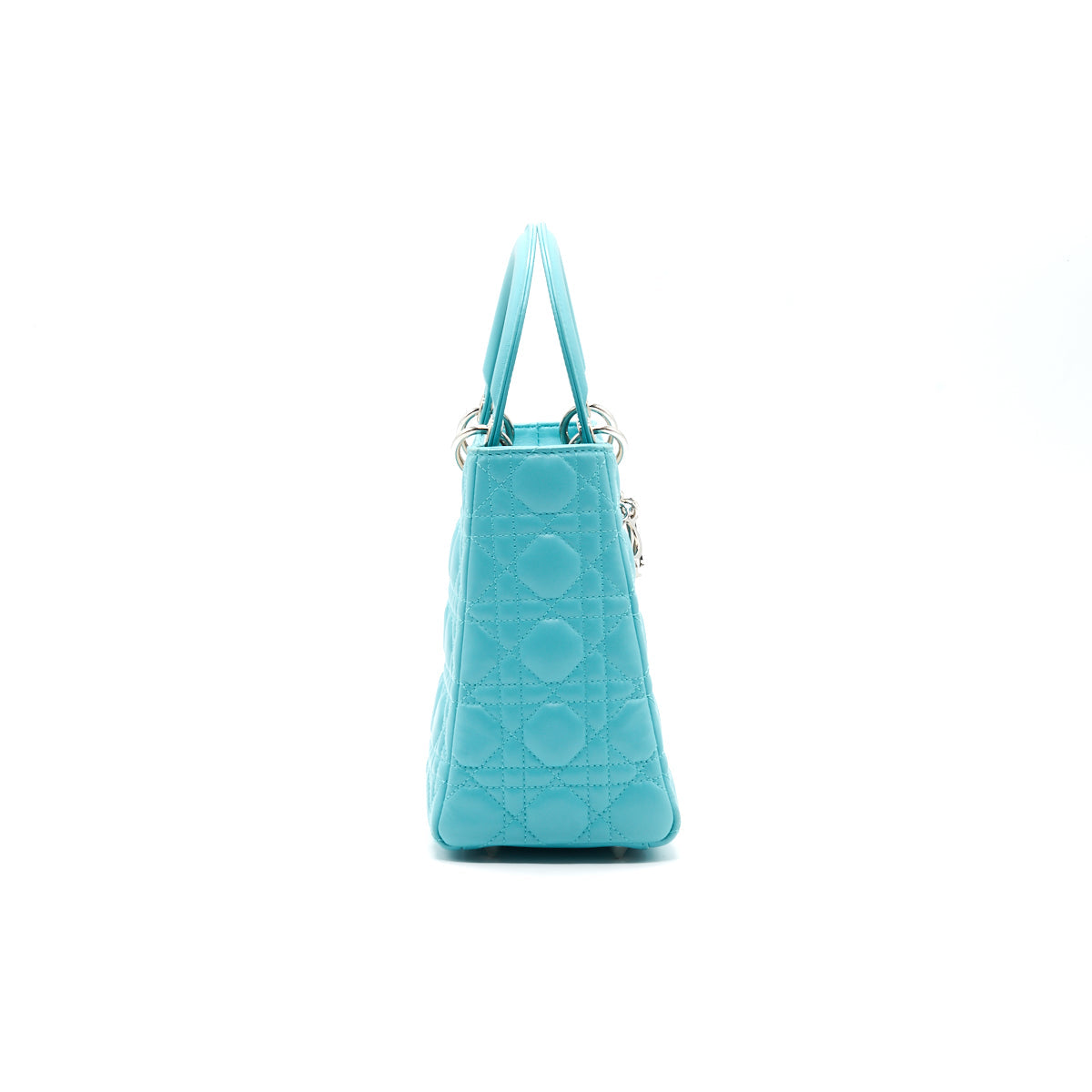 Luxury Dior Lady Luxury Dior Medium Lambskin Blue SHW